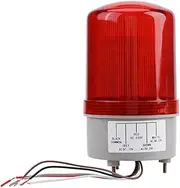 Red LED Emergency Warning Lighting Bulb Rotating Beacon Lamp AC220V Bright Workshop Construction Site