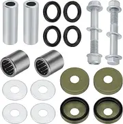JAVIK 1 Set Front Lower A Arm Bushing Seal w/Bolt Kit for Suzuki 2003-2014 LT-Z400 for Arctic Cat 2004-2008 400 DVX for Kawasaki 2003-2006 KFX400 OEM# 52455-43B00 52455-07G00 92026-S095