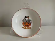 NEW Hello Kitty Halloween Bowl Robber Candy Orange Trim Plate
