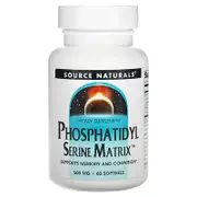 Source Naturals, Phosphatidyl Serine Matrix, 500 mg, 60 Softgels