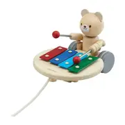 Plan Toys Pull-Along Musical Bear Kids/Childrens Interactive Toy Playset 12M+
