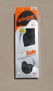 Insoles Sorbothane Sorbo cushion comfort insert Classic Full Sole NEW size D