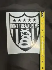 Don’t Tread On Me Vinyl Sticker Waterproof Black New