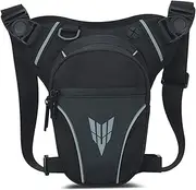 Leg Bag, Thigh Bag with Leg Strap Multi-Pocket Waist Bag Women Adjustable Waterproof Leg Bag Zipper Closure Unisex Motorcycle Leg Bag for Hiking Outdoor