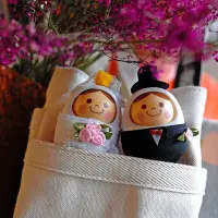 在飛比找Yahoo!奇摩拍賣優惠-熱銷 日本萬代Bandai 點頭娃娃結婚套裝 結婚禮品 聲控