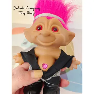 愛心 1980 VTG Troll Doll Gem trolls 醜娃 巨魔娃娃 幸運小子 寶石系列