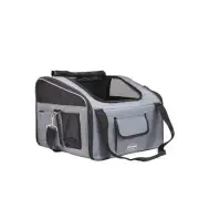 Grey Large Pet Carrier Dog Cat Booster Seat Crate Cage Travel Bag 41*34*30CM