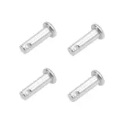 Single Hole Clevis Pins - 5mm x 16mm Flat Head 304 Stainless Steel Pin 4Pcs