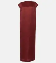 [Khaite] Khaite Lohan silk maxi dress AU 12 red