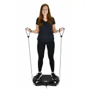 [EU DIRECT] LIFEFIT F-DESK-01-01 Vibration Plate Exercise Machine with Loop Resistance Bands Body Workout Vibration Fitn
