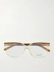 [SAINT LAURENT EYEWEAR] SAINT LAURENT EYEWEAR - Square-frame Acetate Optical Glasses - Brown - One size One size Brown