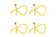 4PK Keycraft Poptube Giraffe & Monkey Sensory Fidget Animal Toy Assorted 3y+