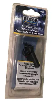 Reese Four Way Flat Tester LED Indicator Quick Check Quick Connection 74633
