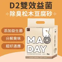 在飛比找樂天市場購物網優惠-Maoday 雙效除臭益生菌 松木款 貓砂 豆腐砂 D2 礦