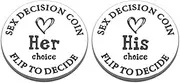 Funny Valentines Day Gifts for Him Her I Love You Gifts Anniversary Birthday Present for Husband Boyfriend Wife Girlfriend Pocket Love Token Double-Sided Decision Coin Stocking Stuffers for Men Women