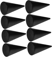 Anneome 3sets DIY Craft Cone 2.5x5cm Wood Am Ornament Unfinished for Ring Display Decorative Showcase 10pcs*3