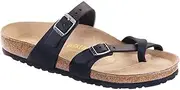 [Birkenstock] Women's Mayari Leather Thong SandalBlackEU Size 42 / Women's US Size 11-11.5