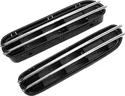 2Pcs Car Side Wing Fender Vent Grille Car Styling Black Fender Vent Air Flow Spoiler Fit Compatible For BMW E60 M5(Matte Black)