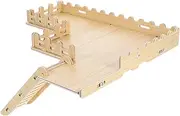 Wooden Hamster Platform with Ladder and Fence Climbing Accessory for Pets Cage Stimulating Environment for Hamsters Secure Design for Safe Playtime