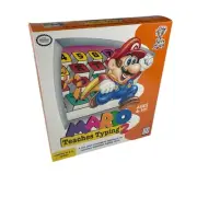 Vtg 90s Nintendo Mario Teaches Typing 2 Big Box PC CD ROM New 1996 Brain Storm