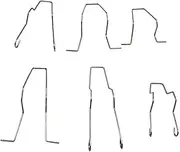 Bulb Retaining Springs Clips for Headlamp Dip Dipped Beam Headlight Bulb H1 H4 H7