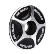 2PC Road MTB Bike Bicycle CNC Stem Cap Headset Top Cap Cover black