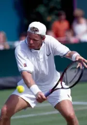 Mark Knowles Bahamas in first-round men's singles action during th- Old Photo