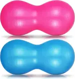 Wettarn 2 Pcs Peanut Ball Peanut Exercise Ball Pregnancy Yoga Stability Fitness