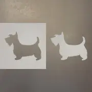 Scottie Dog Plastic Mylar Stencil Airbrush Painting Art Supplies