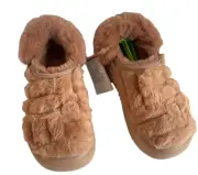 CROC STOMP lined quilted clog platform crocs, size M7/W9 208938-2CC. NEW