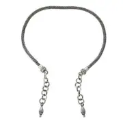 Tabra Jewelry 925 Sterling Silver Anklet Connector Chain Vault AK22 (Large)