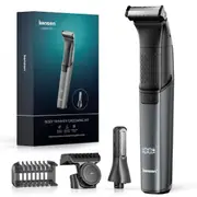 2-in-1 Dual-Sided Electric Trimmer Shaver Beard Body Razor Black