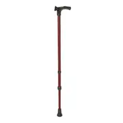 Rebotec Handy, Walking Stick With Anatomic Shaped Handle, Red Wine, Right
