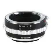 K&F Concept Adapter for Pentax DA K Mount Lens to Sony E Mount NEX A72 A9 NEX-5R