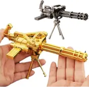 2 x Gatling Diecast Replica Military Model Toy Gun with Rotating Barrel