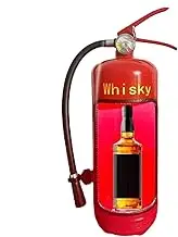 Whiskey Bottle Holder, Fire Extinguisher Holder, Liquor Bottle Storage, Iron Wine Holder, Novelty Fire Extinguisher Whiskey Holder Iron Fire Extinguisher Liquor Bottle Holder for Whiskey Lovers