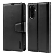 ZUSLAB Galaxy A26 Case Hanman Leather Wallet Card Cover for Samsung (2025) - Black