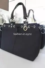 OROTON Signature O Shopper Tote Black Gold Tone w/ Keyring and Dustbag XMAS SALE