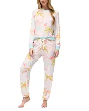 Honeydew Star Seeker Lounge Set in Sunrise Palms