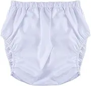 Adults Diaper Cover Underwear Underpant Leakproof Pull on Cover Comfortable Low Noise for Women Men Incontinence Protection, White, XL
