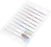 FOYTOKI Essential Nail Art Drill Bits 10pcs Sanding Heads Manicure File Bits for Salon Personal Use