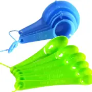2 in 1 MEASURING SPOON AND CUP SET OF 11 SMALL TO LARGE SIZE