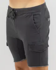 [Skylark] Skylark Men's Anchorage Elastic Waist Shorts in Ashphalt Grey Size 34 34 Ashphalt Grey