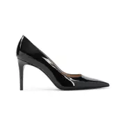 [Stuart Weitzman] Stuart Weitzman-Black Power 85 Patent Leather Pumps-Donna 36 IT
