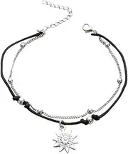 [BABESA] Bracelet，Bracelets，Bangles，Initials for Men Letter Link Handmade Natural Black Onyx Tiger Eye Stone Beads Braided Rope Meaningful (Black Matte Agate Stone)