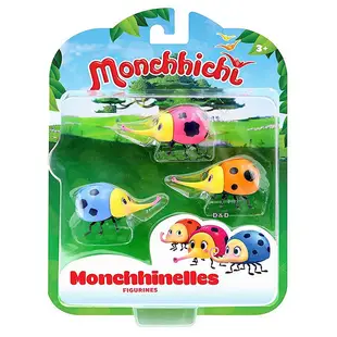 《 Monchhichi 夢奇奇 》夢奇奇公仔 - 萌趣蟲(三入)╭★ JOYBUS玩具百貨