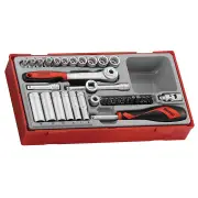 Teng TT143512 - Socket Set 1/4" Drive 35 Piece 12-Point