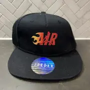Air Jordan Hat Cap Youth Black Retro Flames SnapBack Adjustable New With Tags