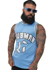 [Clubman] Ocean Crest Singlet in Blue