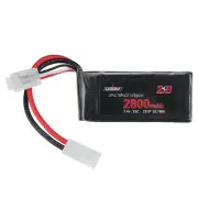 URUAV 7.4V 2800mAh 25C 2S LiPo Battery Small Tamiya Plug for RC Car
